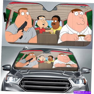 TVF[h t@~[KC̖s[^[OtBƃW[X\f炵Ԃ̓A Family Guy Cartoon Peter Griffin and Joe Swanson The Splendid Car Sun Shade