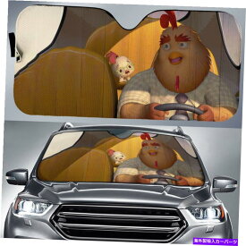 サンシェード チキンリトルカートゥーンバックドライビングカーカーサンシェード Chicken Little Cartoon Buck Cluck Driving Car Car Sun Shade