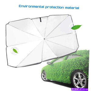 TVF[h ܂肽݉\ȎԂ̓AP̃tgKXJo[ubNMOTCY Foldable Car Sun Shade Umbrella Windshield Cover for Block Heat UV S Size