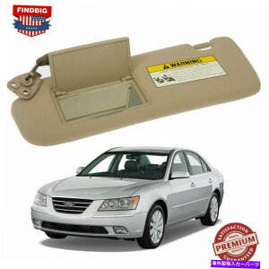TVF[h CNAbv~[tToC[́Aq_C\i^2005-2010̂߂ɃhCo[TCh Sun Visor With Makeup Mirror Beige Left Driver Side for Hyundai Sonata 2005-2010
