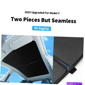 TVF[h eXfy[tTVF[hUVtNV2021-2022ɓKĂ܂iA4Zbgj Fit for Tesla Model Y Roof Sunshade Uv Reflection 2021-2022 (Black, Set of 4)