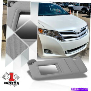 �T���V�F�[�h �O���[�J�[�T���o�C�U�[�T���V�F�[�h���h���C�o�[OE�X�^�C��w/�~���[09-16�g���^�x���U Grey Car Sun Visor Sunshade Left Driver OE Style w/Mirror for 09-16 Toyota Venza�y���s�A���i�z