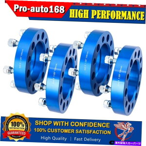 Xy[T[ 4PCS 1.25 ''nuZgbNu[zC[Xy[T[A_v^[6x5.5^R}4i[FJ 4PCS 1.25'' Hubcentric Blue Wheel Spacers Adapters 6x5.5 for Tacoma 4-Runner FJ