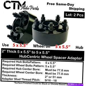 Xy[T[ 2x 2 "5x5.5" 77.8{AnuZgbNzC[A_v^[Xy[T[tBbgI[h1500_R^ 2x 2" 5X5.5" 77.8 Bore Hubcentric Wheel Adapter Spacer Fit Old RAM1500 Dakota