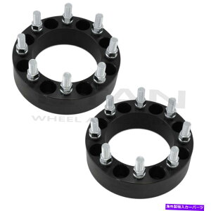 �X�y�[�T�[ 2 PCS 2 �C���`�u���b�N�z�C�[���X�y�[�T�[8x6.5�i8x165.1�j50mm 9/16�X���b�h�s�b�` 2 pcs 2 inch BLACK Wheel Spacers 8x6.5 ( 8x165.1 ) 50mm 9/16 Thread Pitch�y���s�A���i�z