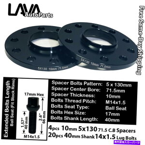 Xy[T[ 4PC 10mm5x130 71.5mm C.BzC[Xy[T[+14x1.5{gtBbgAEfBVW|VF 4PC 10MM THICK 5X130 71.5MM C.B WHEEL SPACER+14X1.5 BOLT FIT AUDI VW PORSCHE