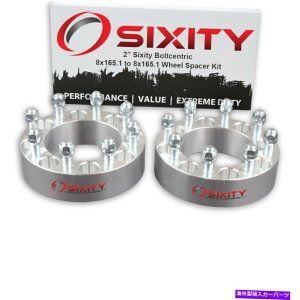 �X�y�[�T�[ 2PC 2 "60�̃s�b�N�A�b�v�g���b�NSUV�A�_�v�^�[���O�X�^�b�h8x165.1 ZP�p�z�C�[���X�y�[�T�[ 2pc 2" Wheel Spacers for Sixity Pickup Truck SUV Adapters Lugs Studs 8x165.1 zp