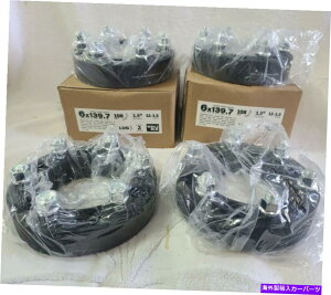 Xy[T[ 4PC 1.5 "zC[Xy[T[A_v^[108mm 6x139.7 12-1.5X^bhWS4.2ubNju 4PC 1.5" Wheel Spacer Adapters 108mm 6x139.7 12-1.5 Studs WS4.2 Black NIB