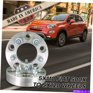 スペーサー X2 USA MADE | 5x110?5x120(fiat 500xに適合)|ホイールアダプター / 1 "スペーサー x2 USA MADE | 5x110 to 5x120 (Fits Fiat 500X) | Wheel Adapters / 1" Spacers