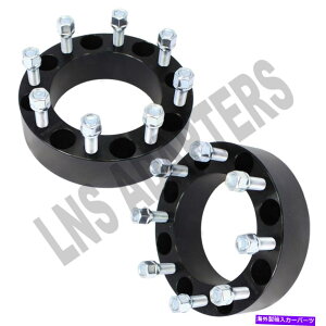 �X�y�[�T�[ 2x 2 "�u���b�N8x6.5?8x180�ϊ�/�t�B�b�g�V�{���[GMC 2000-2010����2011-2016�z�C�[�� 2x 2" Black 8x6.5 to 8x180 Converts/Fits Chevy GMC 2000-2010 to 2011-2016 Wheels