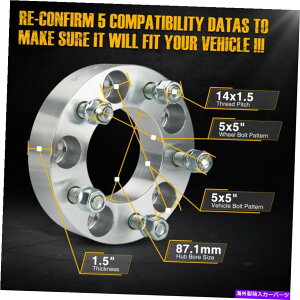 �X�y�[�T�[ �W�[�v�V�{���[GMC�z�C�[���X�y�[�T�[�A�_�v�^�[5x5 5x127mm 14x1.5�X�^�b�h�p4pcs 1.5�C���` 4Pcs 1.5 Inch For Jeep Chevy GMC Wheel Spacers Adapters 5x5 5x127mm 14x1.5 Studs