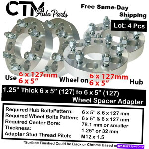 Xy[T[ 4x1.25 "6x5"i6x127mmjzC[Xy[T[A_v^[tBbgSSR Trailblazer EnvoyMore 4x1.25" Thick 6x5"(6x127mm) Wheel Spacer Adapter Fit SSR TrailBlazer Envoy &More