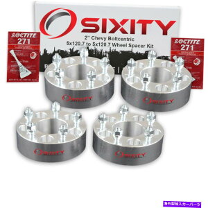 �X�y�[�T�[ 4PC 2 "�V�{���[�J�}���R���x�b�g�A�_�v�^�[���O�X�^�b�h5x120.7 bz�p�z�C�[���X�y�[�T�[ 4pc 2" Wheel Spacers for Chevy Camaro Corvette Adapters Lugs Studs 5x120.7 bz