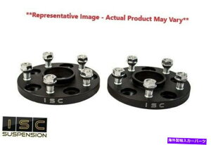 Xy[T[ ISCubN15mm 5x114.3g^ /NTXp̃nuSzC[Xy[T[yA ISC Black 15mm 5x114.3 Hub Centric Wheel Spacer Pair for Toyota / Lexus