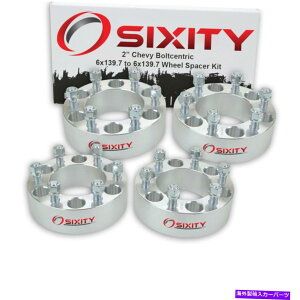 Xy[T[ 4PC 2 "Chevy C2500 K2500 SILVERADO 2500A_v^[6x139.7 cf̃zC[Xy[T[ 4pc 2" Wheel Spacers for Chevy C2500 K2500 Silverado 2500 Adapters 6x139.7 cf