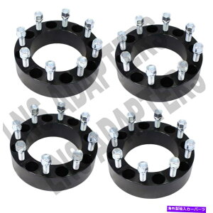 �X�y�[�T�[ 4PC 2 "�u���b�N8x6.5?8x180�̓V�{���[GMC 2000-2010����2011-2016�z�C�[��8���O�ɓK�����܂� 4pc 2" Black 8x6.5 to 8x180 fits Chevy GMC 2000-2010 to 2011-2016 Wheels 8lug