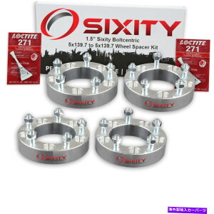 �X�y�[�T�[ 4PC 1.5 60���s�b�N�A�b�v�g���b�NSUV�A�_�v�^�[���O�X�^�b�h5x139.7 gr�p�z�C�[���X�y�[�T�[ 4pc 1.5 Wheel Spacers for Sixity Pickup Truck SUV Adapters Lugs Stud 5x139.7 gr�y���s�A���i�z