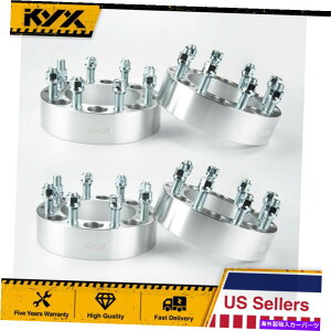 �X�y�[�T�[ �i4�j8x6.5�z�C�[���X�y�[�T�[| 2 "| 9/16"�X�^�b�h|�_�b�W�t�H�[�h�V�{���[�p��8���O�A�_�v�^�[ (4) 8x6.5 Wheel Spacers | 2" | 9/16" studs | 8 lug Adapters for Dodge Ford Chevy