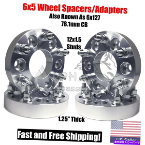 Xy[T[ 4zC[A_v^[6x5Xy[T[1.25 "gCuCU[G|Cuo_SSR 32mm 6x127p 4 Wheel Adapters 6x5 Spacers 1.25" For Trailblazer Envoy Bravada SSR 32mm 6x127
