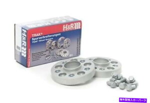 Xy[T[ 2014N2016ÑAEfBRS7̃zC[Xy[T[HR 20mmVo[{g H&R 20mm Silver Bolt On Wheel Spacers for 2014-2016 Audi RS7