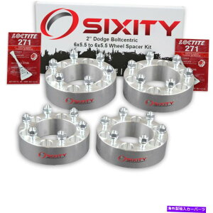 �X�y�[�T�[ 4PC 2 "�_�b�W�����p�z�C�[���X�y�[�T�[50���C�_�[D50�A�_�v�^�[���O�X�^�b�h6x5.5 VQ 4pc 2" Wheel Spacers for Dodge Ram 50 Raider D50 Adapters Lugs Studs 6x5.5 vq