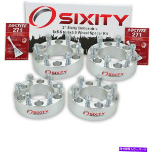 �X�y�[�T�[ 4PC 2 "60�̃s�b�N�A�b�v�g���b�NSUV�A�_�v�^�[���O�X�^�b�h6x5.5 Uy�̃z�C�[���X�y�[�T�[ 4pc 2" Wheel Spacers for Sixity Pickup Truck SUV Adapters Lugs Studs 6x5.5 uy