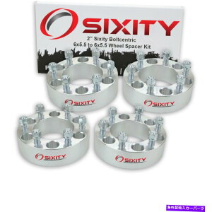 Xy[T[ 4PC 2 "6VeBsbNAbvgbNSUVA_v^[OX^bh6x5.5 nmpzC[Xy[T[ 4pc 2" Wheel Spacers for Sixity Pickup Truck SUV Adapters Lugs Studs 6x5.5 nm