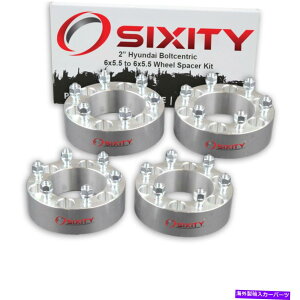 スペーサー 4PC 2 "ヒュンダイエントレージアダプターラグスタッド6x5.5 bg用ホイールスペーサー 4pc 2" Wheel Spacers for Hyundai Entourage Adapters Lugs Studs 6x5.5 bg