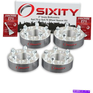 �X�y�[�T�[ 4pc 2 "isuzu hombre�A�_�v�^�[���O�X�^�b�h5x4.75 xx�̃z�C�[���X�y�[�T�[ 4pc 2" Wheel Spacers for Isuzu Hombre Adapters Lugs Studs 5x4.75 xx