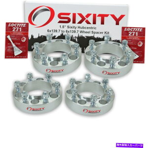 �X�y�[�T�[ 4PC 1.5 6�V�e�B�s�b�N�A�b�v�g���b�NSUV 6x139.7�̃n�u�Z���g���b�N�z�C�[���X�y�[�T�[�܂��� 4pc 1.5 Hubcentric Wheel Spacers for Sixity Pickup Truck SUV 6x139.7 or�y���s�A���i�z