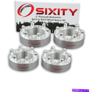 �X�y�[�T�[ 4PC 2 "�v���}�X���s�b�N�A�b�v�A�_�v�^�[���O�X�^�b�h6x5.5 CA�p�z�C�[���X�y�[�T�[ 4pc 2" Wheel Spacers for Plymouth Arrow Pickup Adapters Lugs Studs 6x5.5 ca