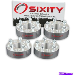 �X�y�[�T�[ 4PC 2 "�L���f���b�N�G���h���hXLR�A�_�v�^�[���O�X�^�b�h5x120.7 cc�̃z�C�[���X�y�[�T�[ 4pc 2" Wheel Spacers for Cadillac El Dorado XLR Adapters Lugs Studs 5x120.7 cc