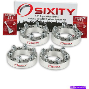 �X�y�[�T�[ 4PC 1.5 "�g���^�^�R�}�g���b�N�A�_�v�^�[���O�X�^�b�h6x139.7 EA�p�z�C�[���X�y�[�T�[ 4pc 1.5" Wheel Spacers for Toyota Tacoma Truck Adapters Lugs Studs 6x139.7 ea