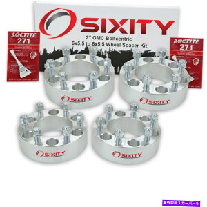 �X�y�[�T�[ 4PC 2 "GMC Savana 1500�A�_�v�^�[���O�X�^�b�h6x5.5 UU�p�z�C�[���X�y�[�T�[ 4pc 2" Wheel Spacers for GMC Savana 1500 Adapters Lugs Studs 6x5.5 uu