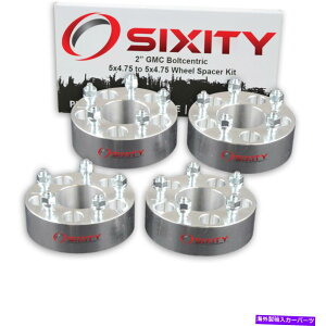 �X�y�[�T�[ 4PC 2 "GMC�p�z�C�[���X�y�[�T�[�W�~�[�\�m�}�A�_�v�^�[���O�X�^�b�h5x4.75 JV 4pc 2" Wheel Spacers for GMC Jimmy Sonoma Adapters Lugs Studs 5x4.75 jv
