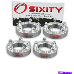 スペーサー 4PC 1.5 "三菱レイダーアダプターラグスタッド5x5.5 br用ホイールスペーサー 4pc 1.5" Wheel Spacers for Mitsubishi Raider Adapters Lugs Studs 5x5.5 br