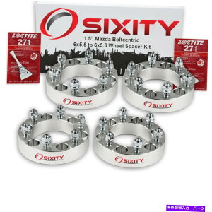 �X�y�[�T�[ 4PC 1.5 "�}�c�_B2000 B2200�A�_�v�^�[���O�X�^�b�h6x5.5 mn�p�z�C�[���X�y�[�T�[ 4pc 1.5" Wheel Spacers for Mazda B2000 B2200 Adapters Lugs Studs 6x5.5 mn
