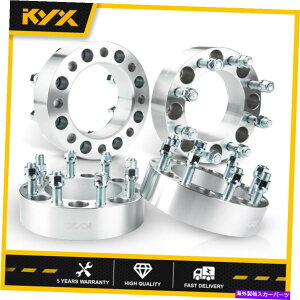 �X�y�[�T�[ 4PCS 2 "�z�C�[���X�y�[�T�[�A�_�v�^�[8x6.5?8x6.5 9/16"�t�H�[�hF-250 F-350�̃X�^�b�h 4PCS 2" Wheel Spacers Adapters 8x6.5 to 8x6.5 9/16" Studs For Ford F-250 F-350