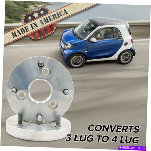 �X�y�[�T�[ �ix2�j3x112-4x156�i3���O�X�}�[�g4���O�z�C�[���j|�A�_�v�^�[ / 1 �X�y�[�T�[|�i�A�����J���j (x2) 3x112-4x156 (3 Lug Smart-4 Lug Wheel) | Adapters / 1 Spacers | (USA MADE)�y���s�A���i�z