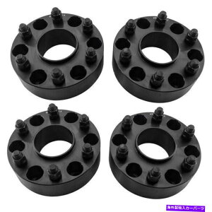 �X�y�[�T�[ 4PCS 6x139.7mm�n�u�Z���g���b�N�z�C�[���X�y�[�T�[99-17�L���f���b�N�G�X�J���[�h�p2�C���`�u���b�N 4pcs 6x139.7mm Hubcentric Wheel Spacers 2 Inch Black for 99-17 Cadillac Escalade�y���s�A���i�z