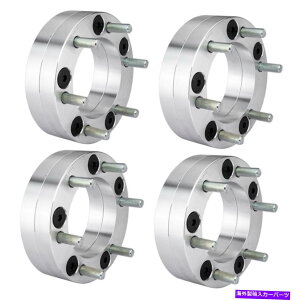 Xy[T[ 4PCS 2 "C`5x5.5"6x5.5 "zC[Xy[T[A_v^[1/2"Xbhsb` 4Pcs 2" inch 5x5.5" to 6x5.5" Wheel Spacers Adapters 1/2" Thread Pitch