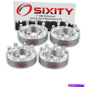Xy[T[ 4PC 2 "GMC̃zC[Xy[T[Sierra Yukon 2500 3500A_v^[O8x6.5 dw 4pc 2" Wheel Spacers for GMC Sierra Yukon 2500 3500 Adapters Lugs 8x6.5 dw