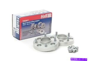 Xy[T[ 2001N2005Ñg^RAV4̃zC[Xy[T[HR 30mmVo[{g H&R 30mm Silver Bolt On Wheel Spacers for 2001-2005 Toyota RAV4