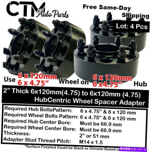 Xy[T[ zC[15201.09 4x 2" Thick 6x120 66.9mm Bore Hubcentric Wheel Spacer Fit Colorado XT5/6 Canyon