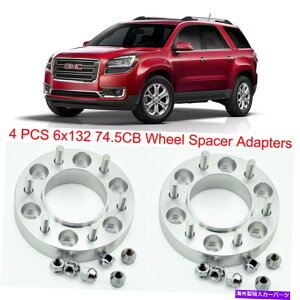 �X�y�[�T�[ 4x 2 �V�{���[6���O�z�C�[���X�y�[�T�[�A�_�v�^�[�V���o�[�h1500�^�z�x�O 4pcs 6X132 74.5CB 25mm Thick Hubcenteric Wheel Spacer Adapters For GMC Chevrolet�y���s�A���i�z