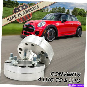 Xy[T[ 4PCS 25mmzC[5x120 4x100 - 5x120 | Hub Centric Adapters / 2" Spacers | 4 Lug Mini to 5 Lug Wheel
