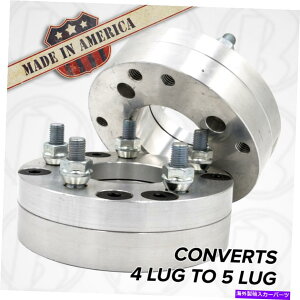Xy[T[ 1.50 "g^ch̃{zC[Xy[T[i2007-2020A2 2 pc | 4 Lug 100mm To 5 x 112mm Wheel Adapters / Spacers 2h | USA MADE