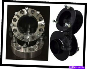 Xy[T[ 4pcs 25mmbZ[tzC[5x108tH[hGXP[vAtH[JXAfIfusionɃtBbg 3" INCH FRONT LEVELING KIT and Wheel Spacers 2" Fits DODGE RAM 2500 3500 94-13