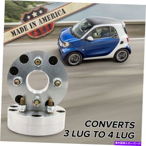 Xy[T[ 3x112-4x108i3OX}[g4OzC[j|A_v^[ / 1.75 "Xy[T[| X2 USA 3x112 - 4x108 (3 Lug Smart to 4 Lug Wheel) | Adapters / 1.75" Spacers | x2 USA