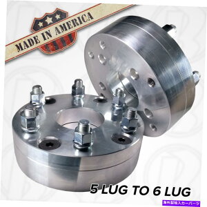 Xy[T[ 2 USA | Chevy Gmc |ɓK܂5x4.75?6x5.5zC[A_v^[2 "Xy[T[5O܂6O 2 USA | Fits Chevy GMC | 5x4.75 to 6x5.5 Wheel Adapter 2" Spacer 5 lug to 6 lug